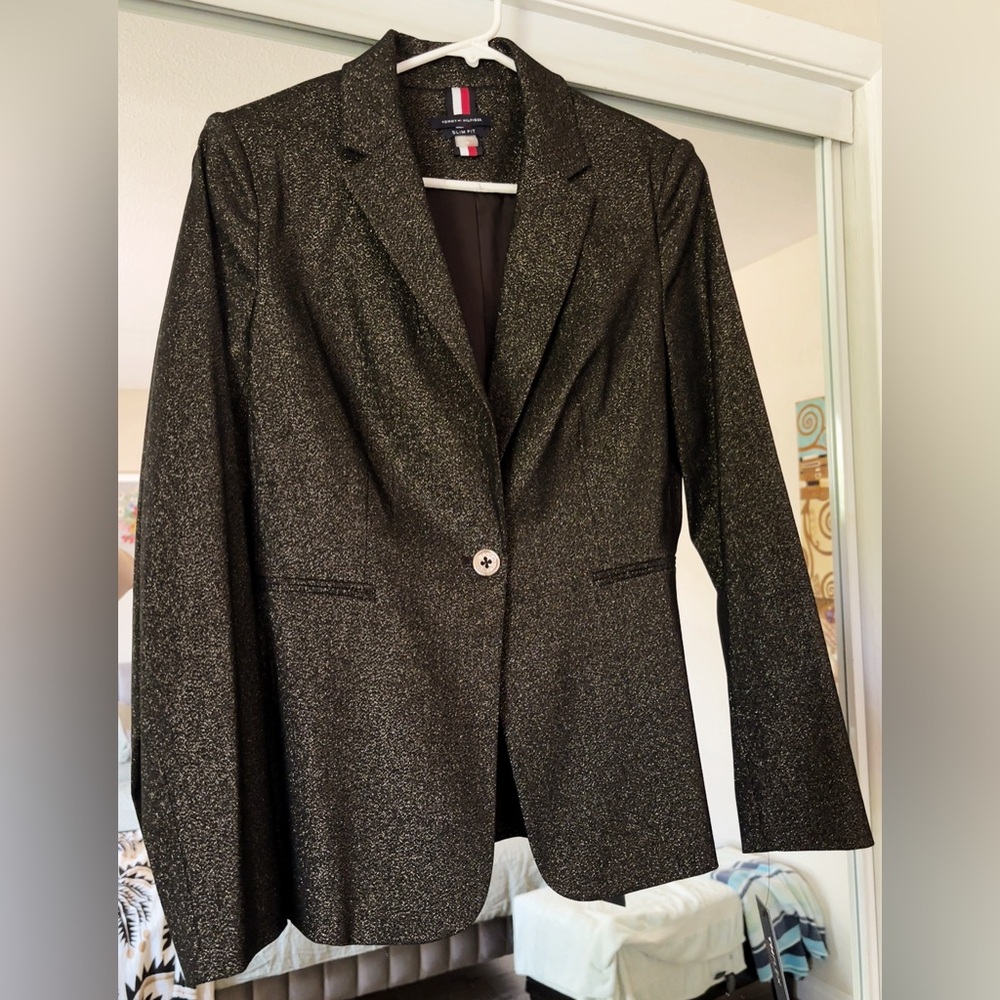 TOMMY HILFIGER
Metallic Single Breasted Jacket